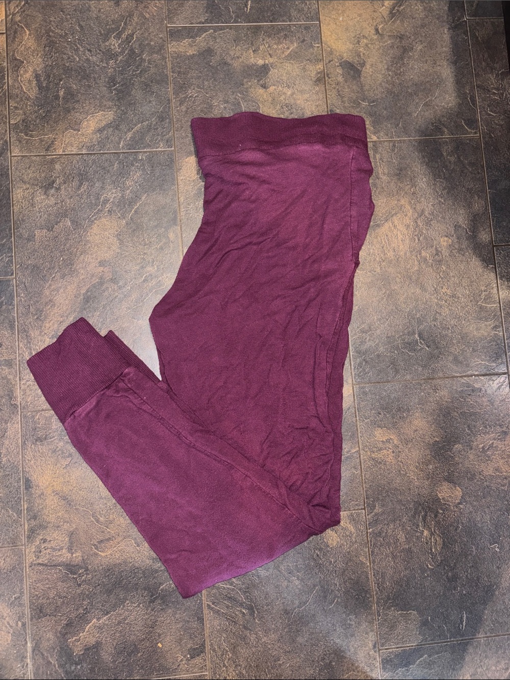 Victoria's Secret Plum Knit Lounge Pants